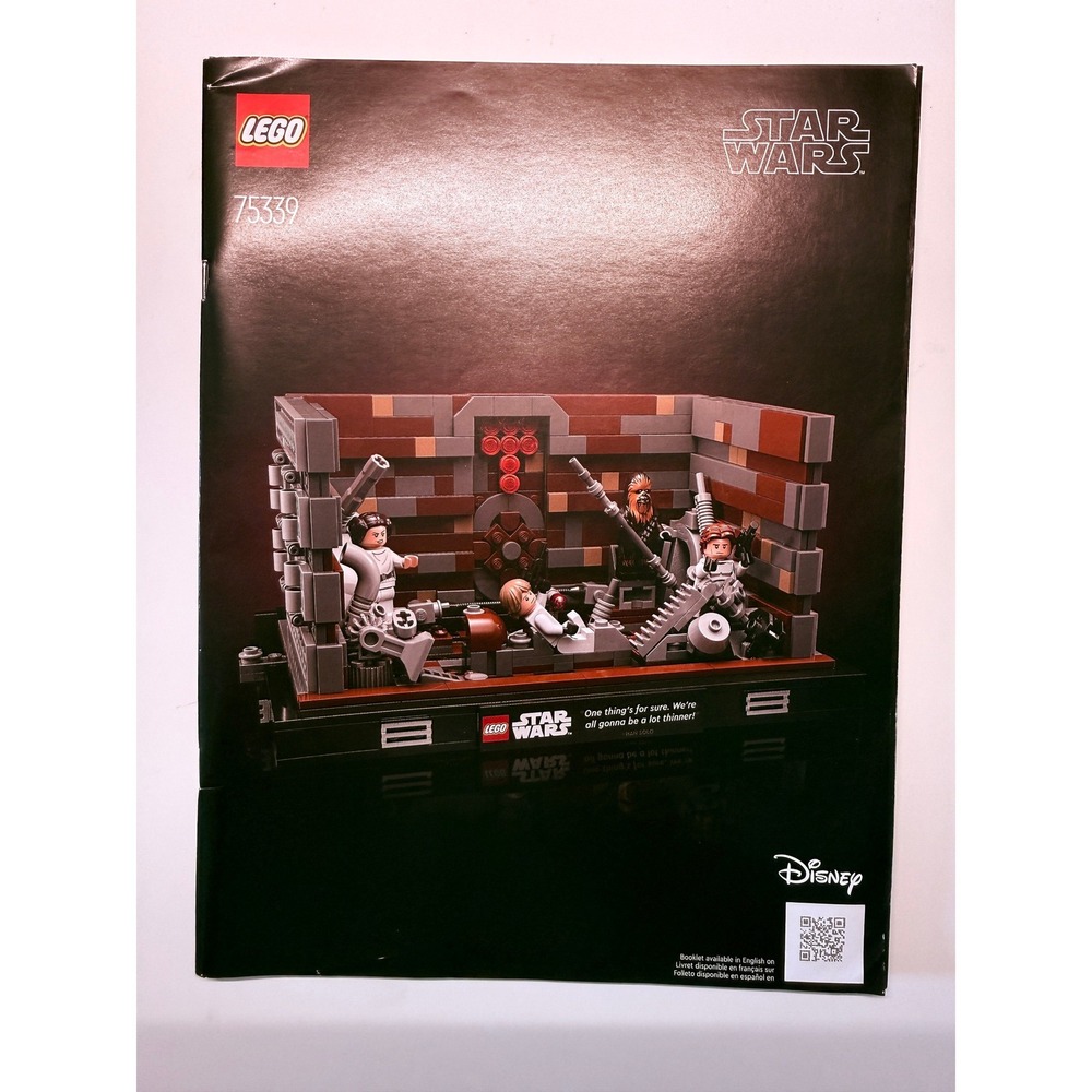 LEGO Star Wars 75339 Death Star Trash Compactor Diorama Instruction Manual Only